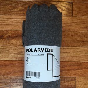 Ikea POLARVIDE Throw, gray, 51 x 67"